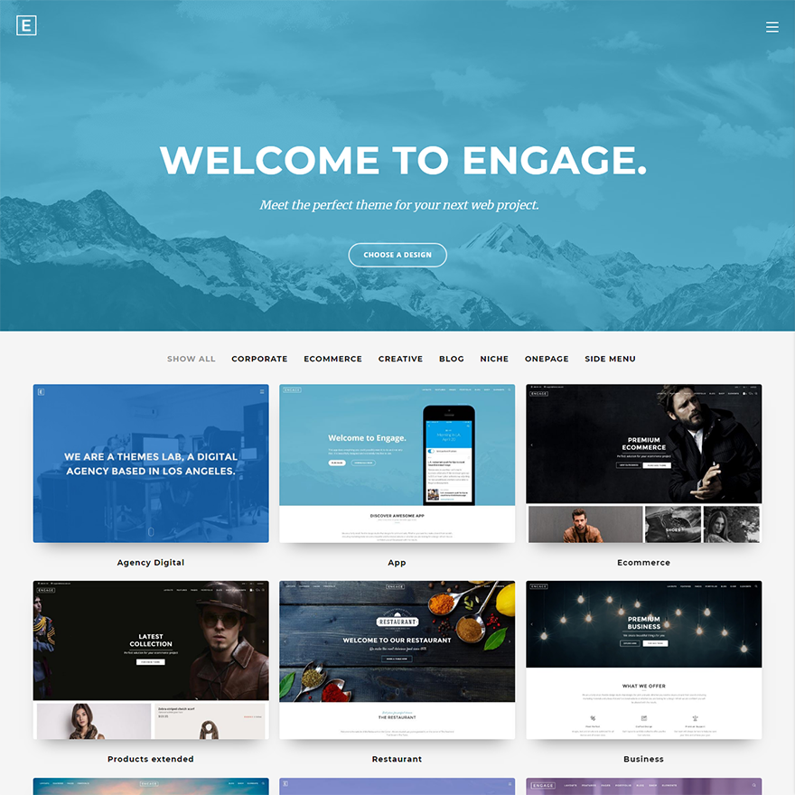 Overview | Engage Html Template