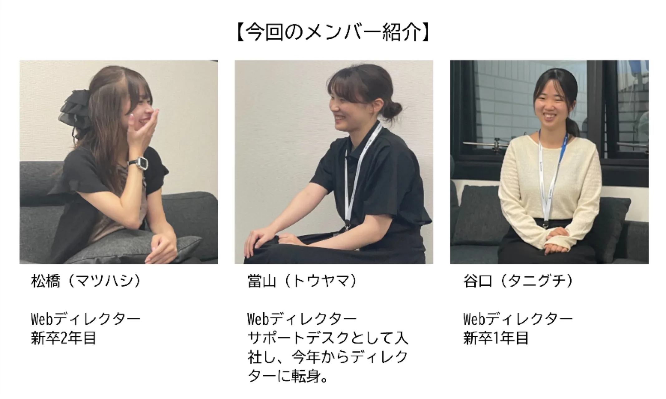 今回のメンバー紹介
