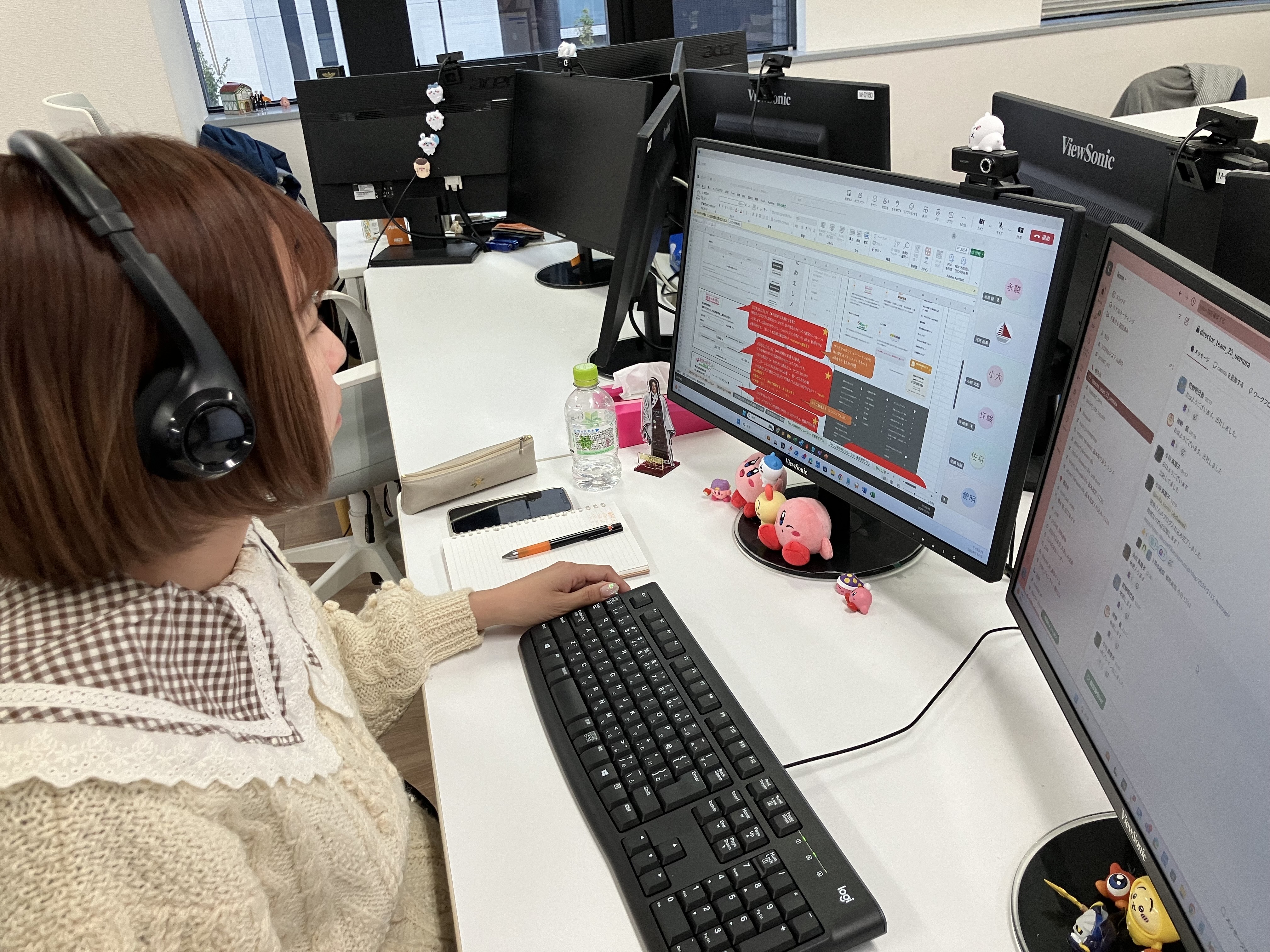 仕事中の様子